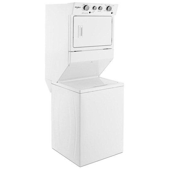 Whirlpool - 4.0 cu. ft. Washer and 5.9 cu. ft. Dryer Electric Laundry Center in White - YWET4027HW