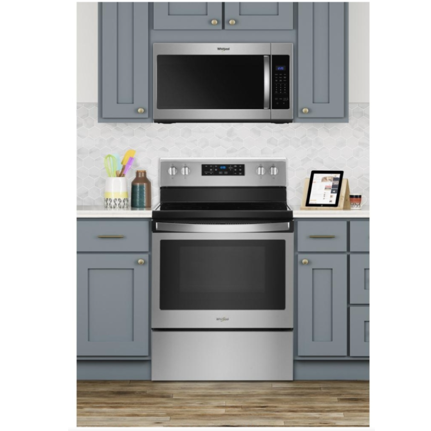Whirlpool - 1.7 cu. Ft Over the range Microwave in Stainless - YWMH31017HS