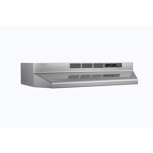 Broan - 24 Inch 160 CFM Under Cabinet Range Vent in Stainless - BU224SF