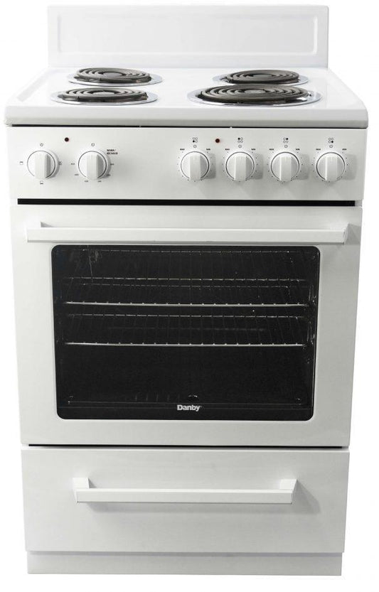 Danby - 2.5 cu. ft  Electric Range in White - DERM240WC