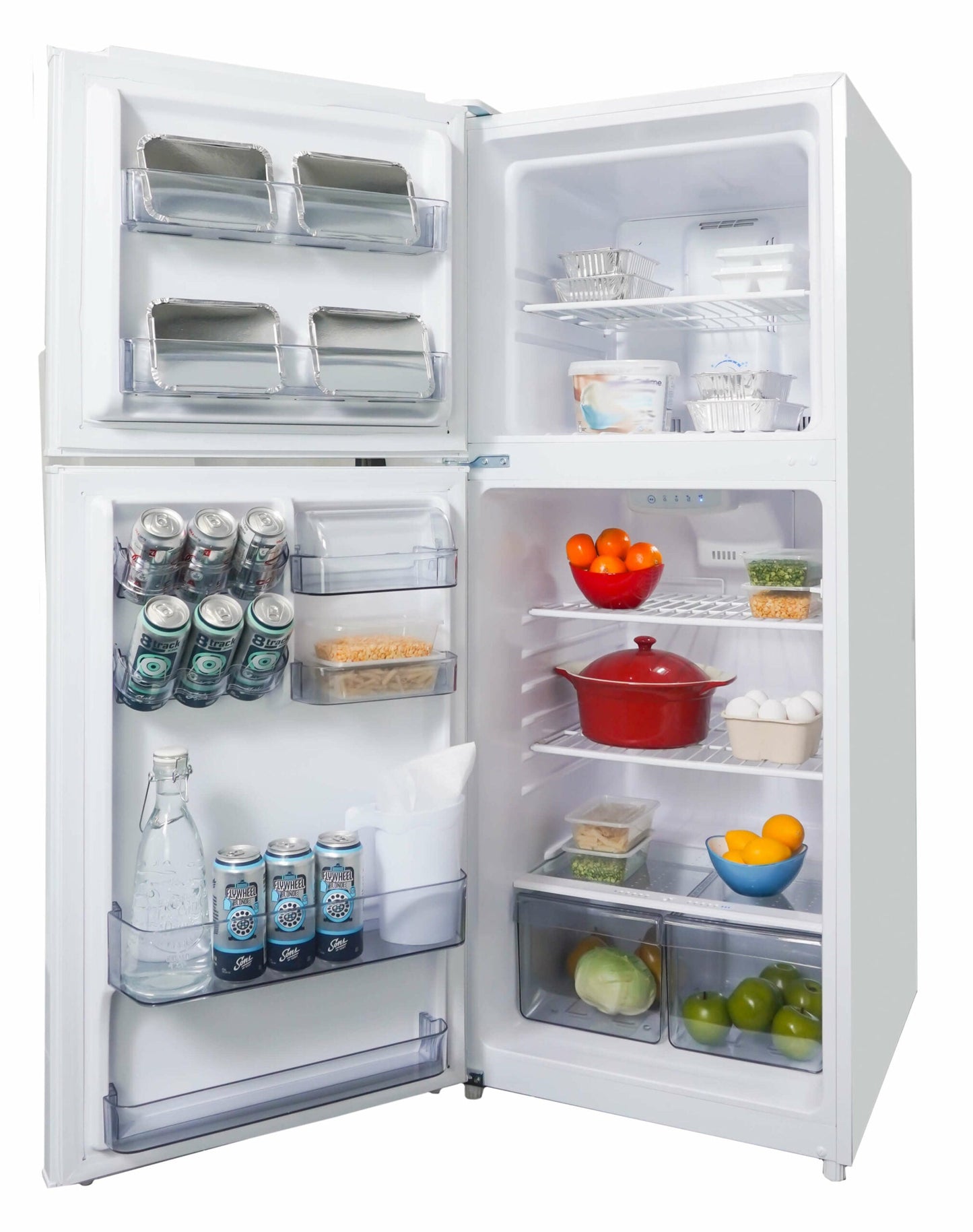 Danby - 24 Inch 11.6 cu. ft Top Mount Refrigerator in White - DFF116B2WDBL