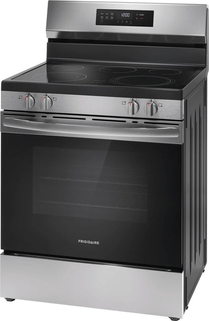Frigidaire - 5.3 cu. ft  Electric Range in Stainless - FCRE306CAS