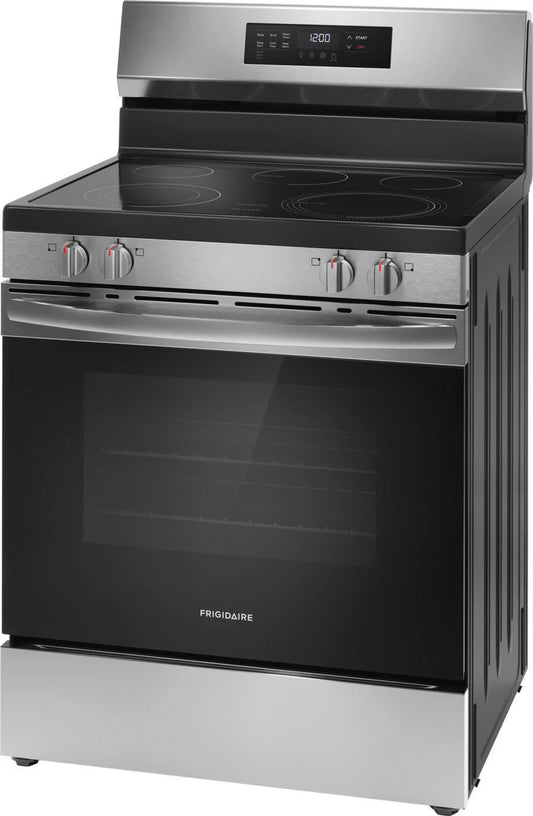 Frigidaire - 5.3 cu. ft  Electric Range in Stainless - FCRE306CAS