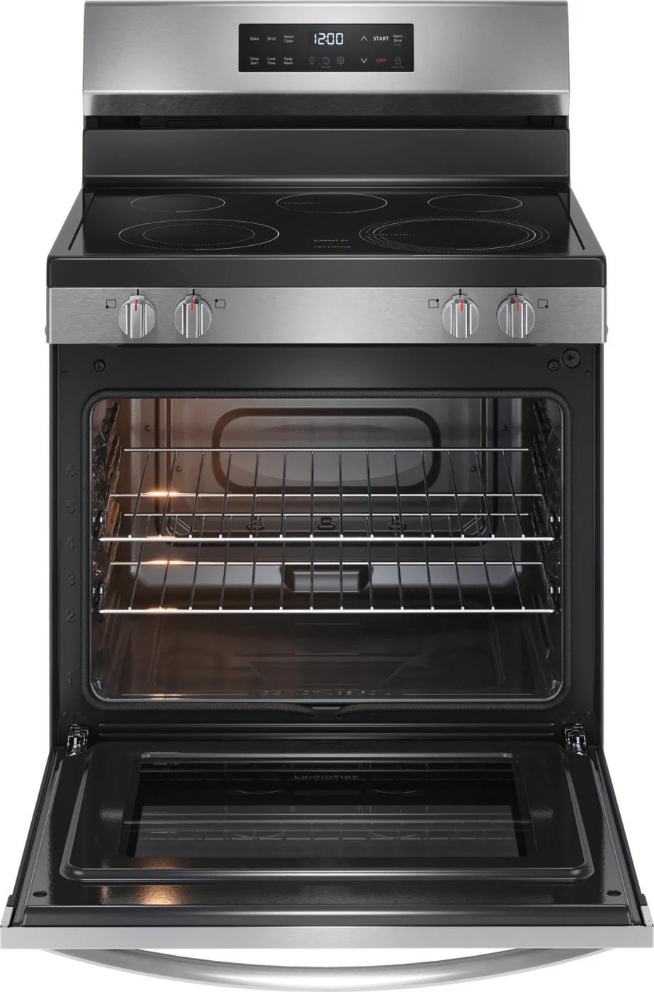 Frigidaire - 5.3 cu. ft  Electric Range in Stainless - FCRE306CAS