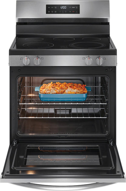 Frigidaire - 5.3 cu. ft  Electric Range in Stainless - FCRE306CAS