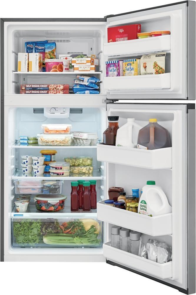 Frigidaire - 28 Inch 13.9 cu. ft Top Mount Refrigerator in Stainless - FFHT1425VV