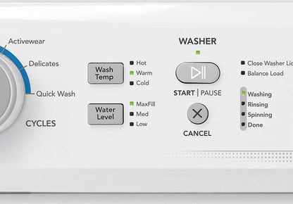 Frigidaire - 4.5 Cu. Ft. Washer and 5.5 Cu. Ft. Dryer Combo All-In-One Combo in White - FLCE752CAW