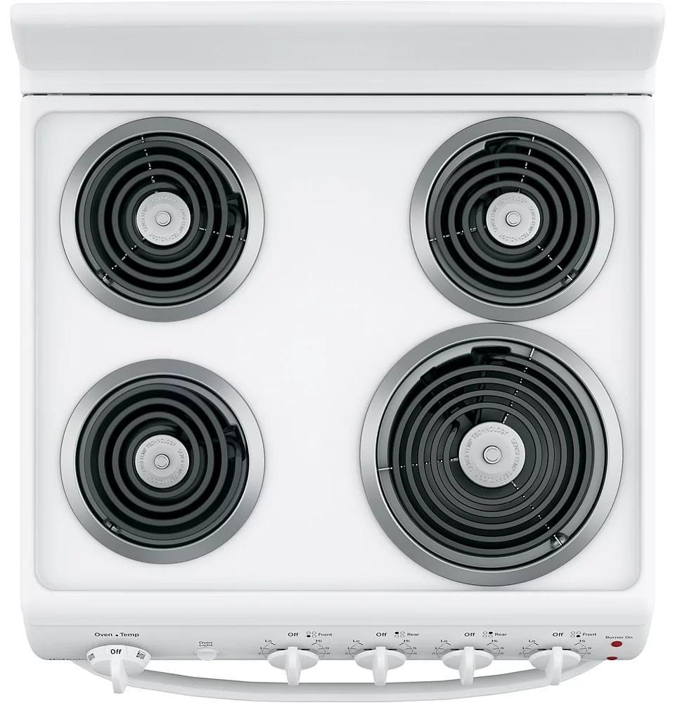 GE - 2.9 cu. ft  Electric Range in White - JCAS300DMWW