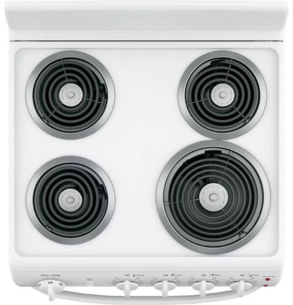 GE - 2.9 cu. ft  Electric Range in White - JCAS300DMWW