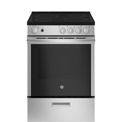 GE - 2.9 cu. ft  Electric Range in Stainless - JCAS640RMSS