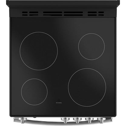 GE - 2.9 cu. ft  Electric Range in Stainless - JCAS640RMSS