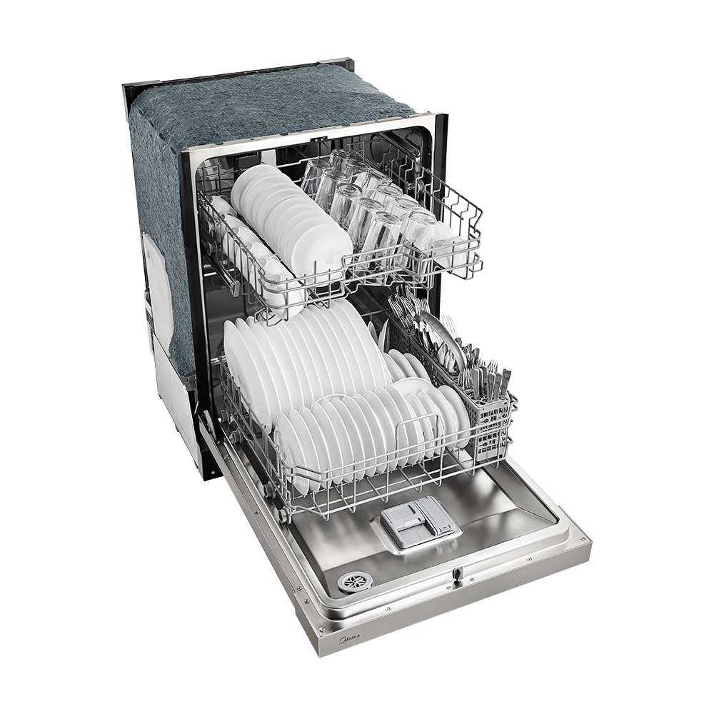 Midea - 52 dBA Built In Dishwasher in Stainless - MDF24P2BST