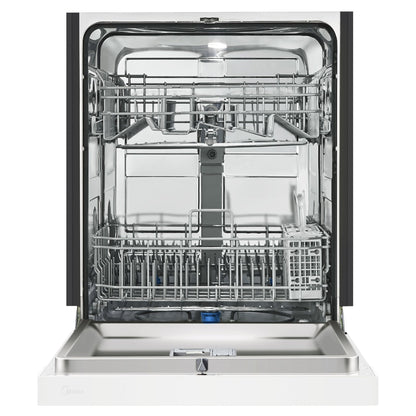 Midea - 52 dBA Built In Dishwasher in White - MDF24P2BWW