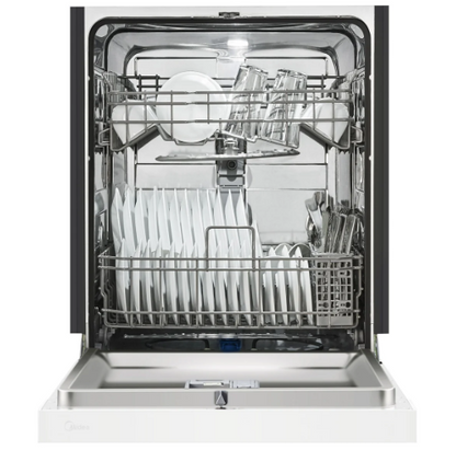 Midea - 52 dBA Built In Dishwasher in White - MDF24P2BWW