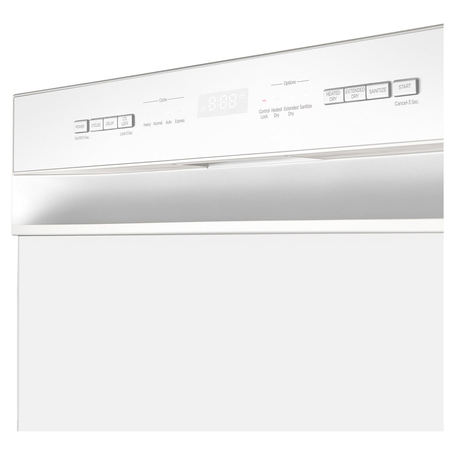 Midea - 52 dBA Built In Dishwasher in White - MDF24P2BWW