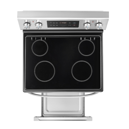 Midea - 6.3 cu. ft  Electric Range in Stainless - MER30B14ASTC