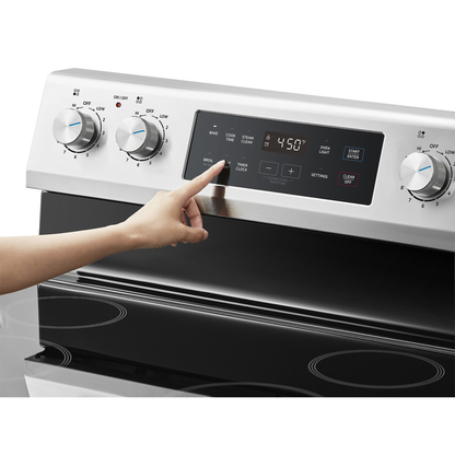 Midea - 6.3 cu. ft  Electric Range in Stainless - MER30B14ASTC