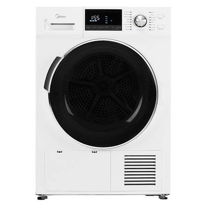 MIDEA - 4.4 cu. Ft  Heat Pump Dryer in White - MLE27N5AWWC