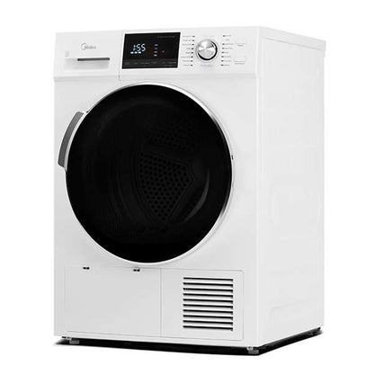 MIDEA - 4.4 cu. Ft  Heat Pump Dryer in White - MLE27N5AWWC