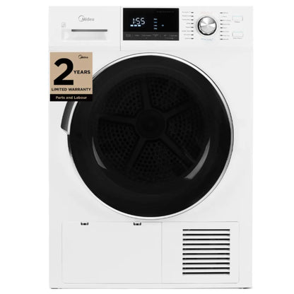 MIDEA - 4.4 cu. Ft  Heat Pump Dryer in White - MLE27N5AWWC