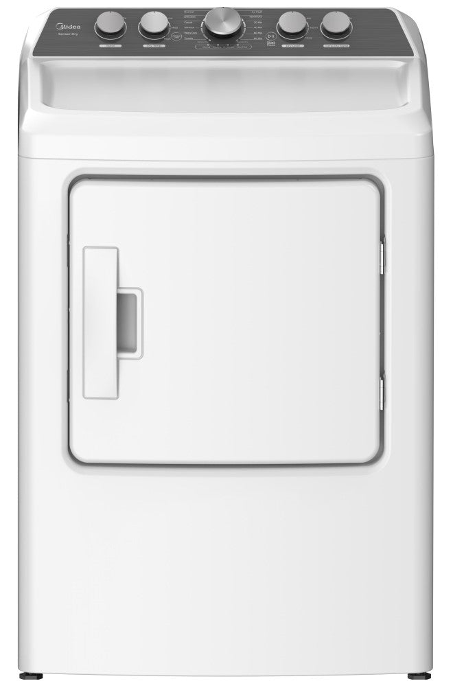 Midea - 6.7 cu. Ft  Top Load Electric Dryer in White - MLE47C4AWW