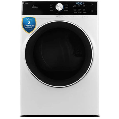 Midea - 8 cu. Ft  Electric Dryer in White - MLE52N4AWW