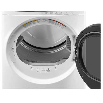 Midea - 8 cu. Ft  Electric Dryer in White - MLE52N4AWW