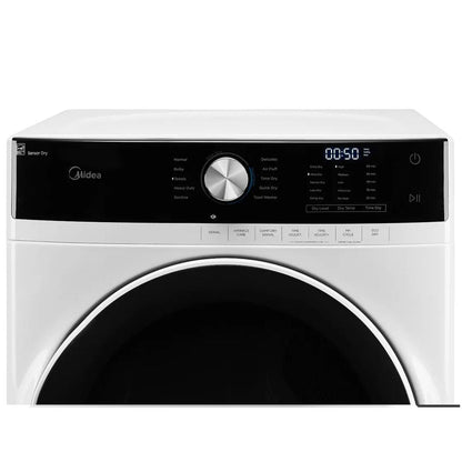 Midea - 8 cu. Ft  Electric Dryer in White - MLE52N4AWW