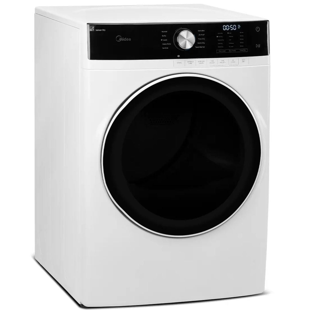 Midea - 8 cu. Ft  Electric Dryer in White - MLE52N4AWW