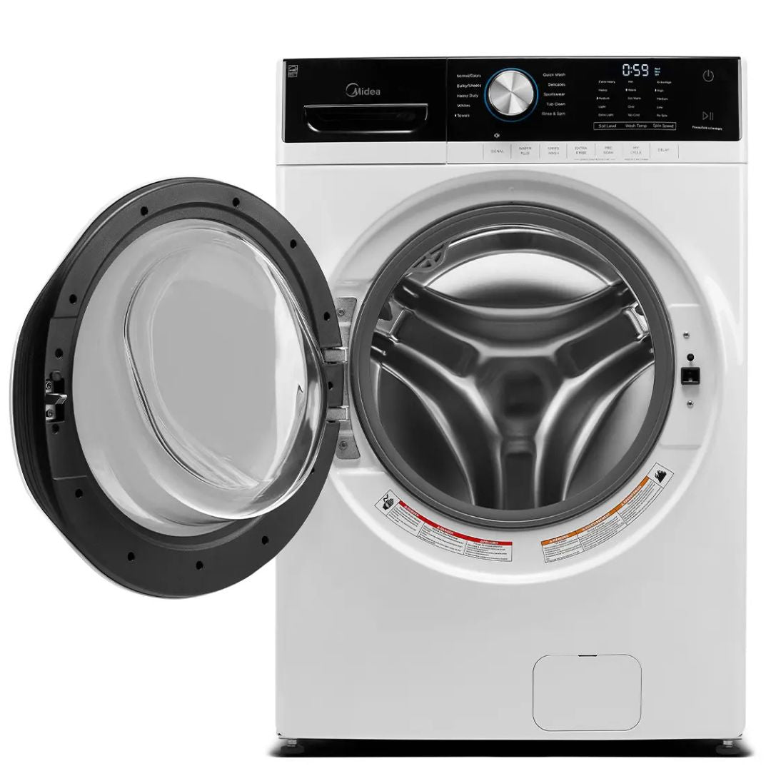 Midea - 5.2 cu. Ft  Front Load Washer in White - MLH52N4AWW