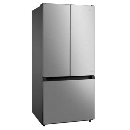 Midea - 30 Inch 18.4 cu. ft French Door Refrigerator in Stainless - MRF18B4AST
