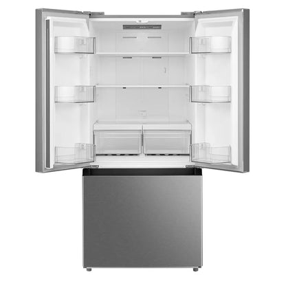 Midea - 30 Inch 18.4 cu. ft French Door Refrigerator in Stainless - MRF18B4AST