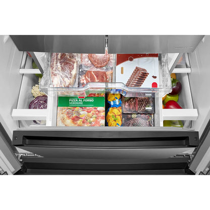 Midea - 30 Inch 18.4 cu. ft French Door Refrigerator in Stainless - MRF18B4AST