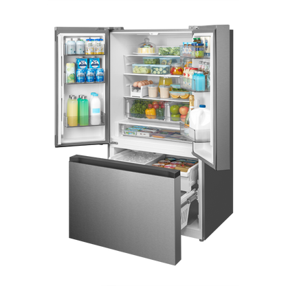 Midea - 33 Inch 22.6 cu. ft French Door Refrigerator in Stainless - MRF23I7AST