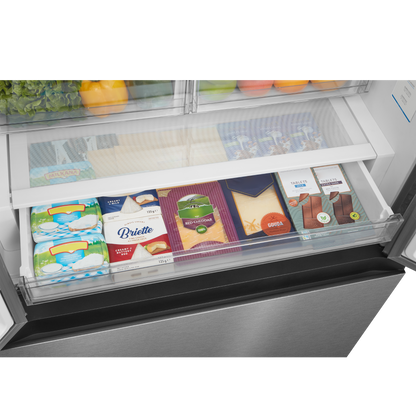 Midea - 33 Inch 22.6 cu. ft French Door Refrigerator in Stainless - MRF23I7AST