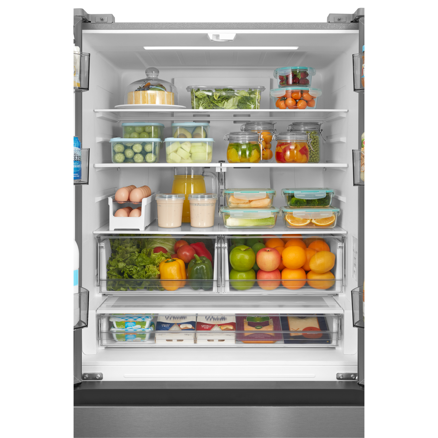 Midea - 33 Inch 22.6 cu. ft French Door Refrigerator in Stainless - MRF23I7AST