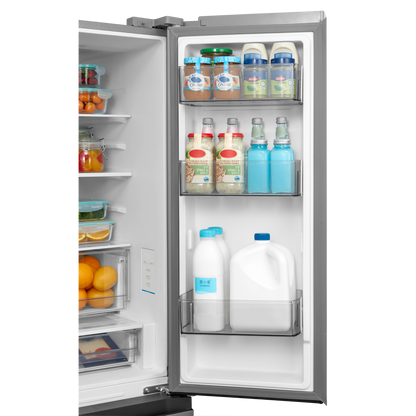 Midea - 33 Inch 22.6 cu. ft French Door Refrigerator in Stainless - MRF23I7AST