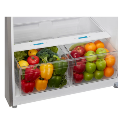 Midea - 30 Inch 18 cu. ft Top Mount Refrigerator in White - MRT18D3BWW