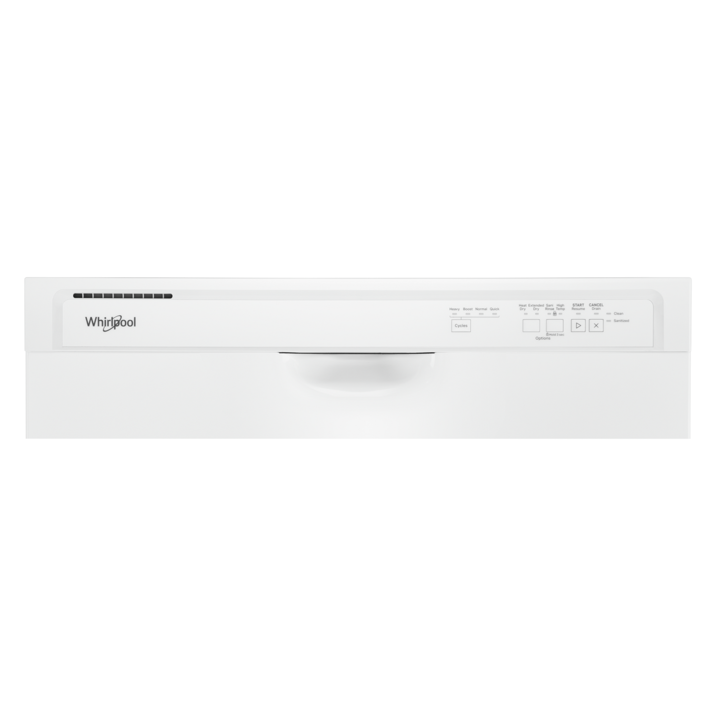 Whirlpool - 57 dBA Built In Dishwasher in White - WDF341PAPW