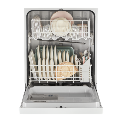 Whirlpool - 57 dBA Built In Dishwasher in White - WDF341PAPW