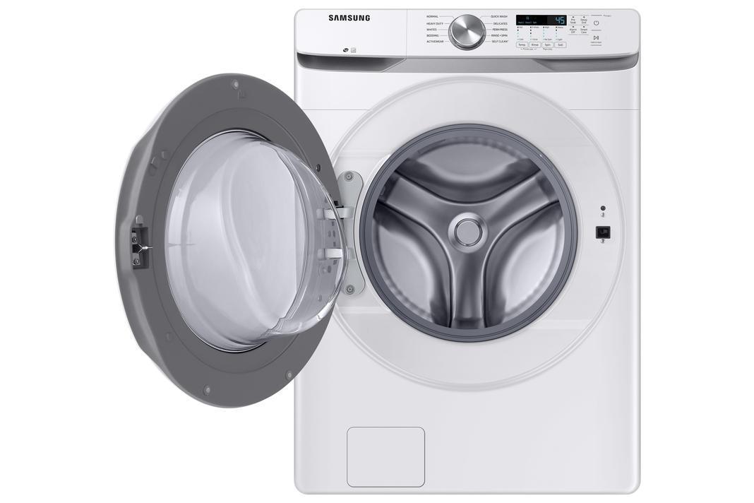 Samsung - 5.2 cu. Ft  Front Load Washer in White - WF45T6000AW