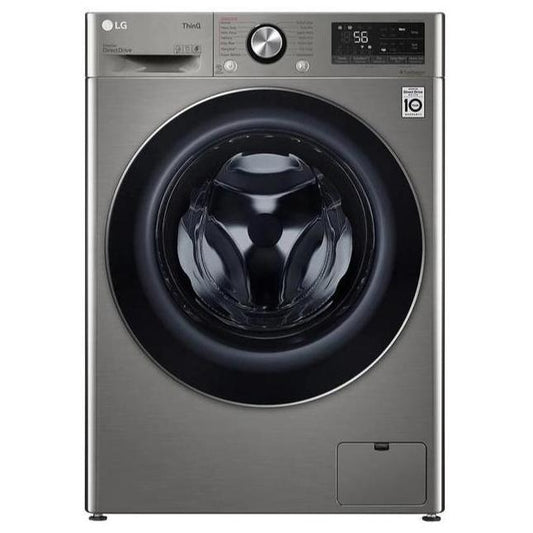 LG - 2.6 cu. Ft  Front Load All-In-One Washer/Dryer Graphite Steel - WM3555HVA
