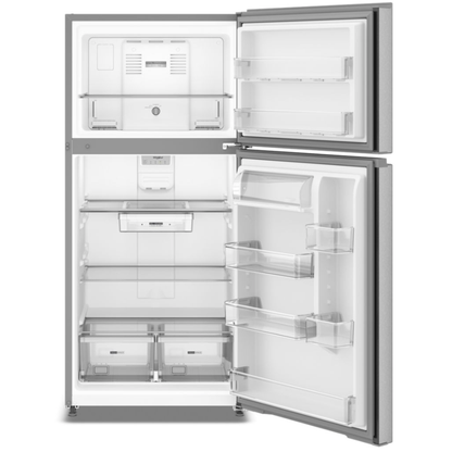 Whirlpool - 30 Inch 19 cu. ft Top Mount Refrigerator in Stainless - WRTX5419SZ