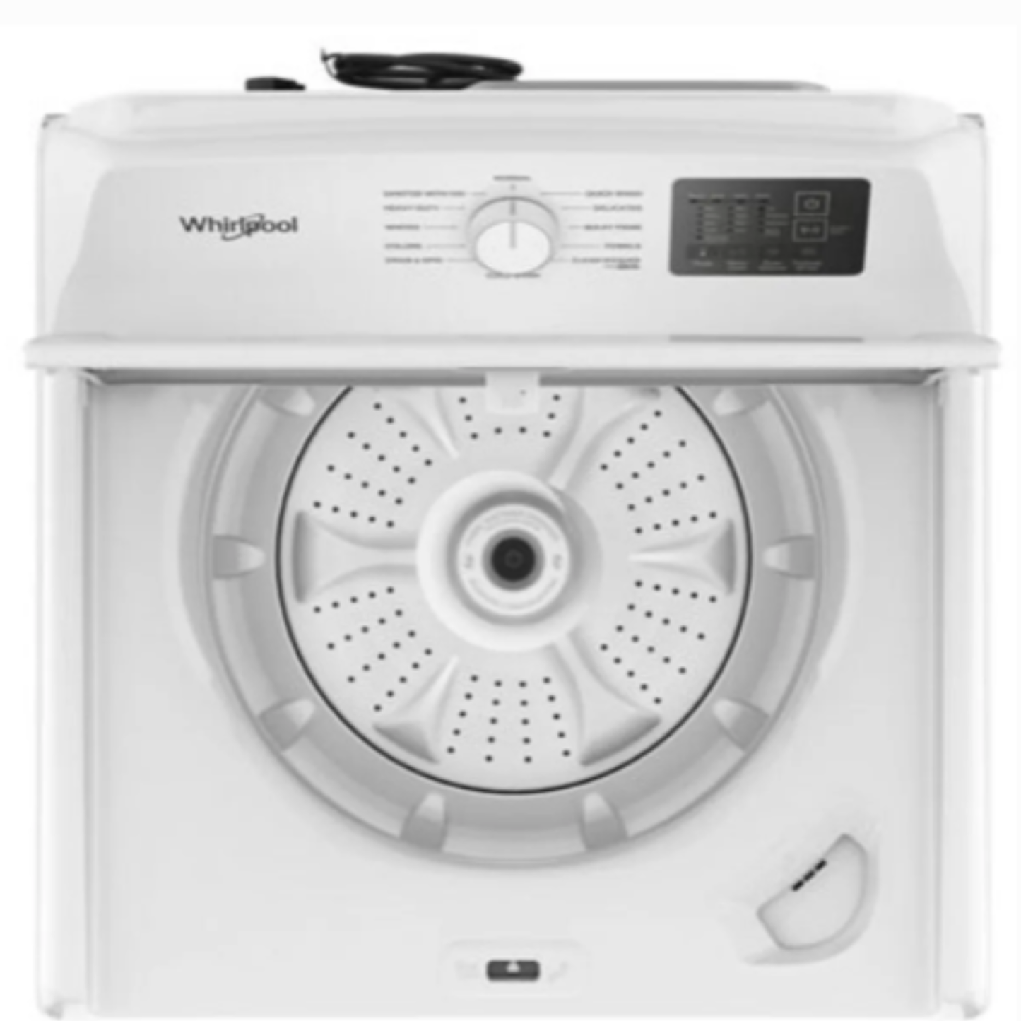 Whirlpool - 4.6 cu. Ft  Top Load Washer in White - WTW4105SW