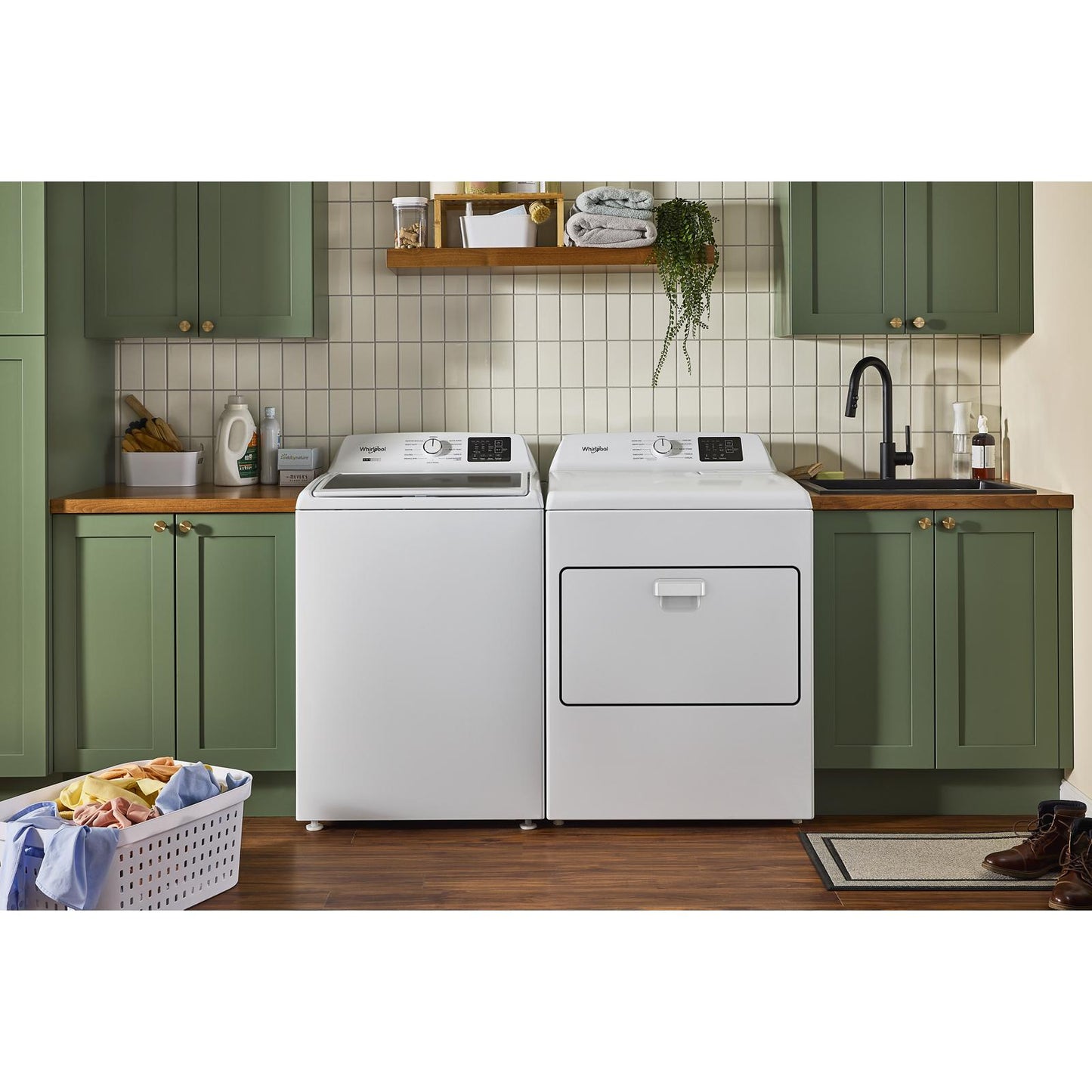 Whirlpool - 7 cu. Ft  Vented Electric Dryer in White - YWED4105SW