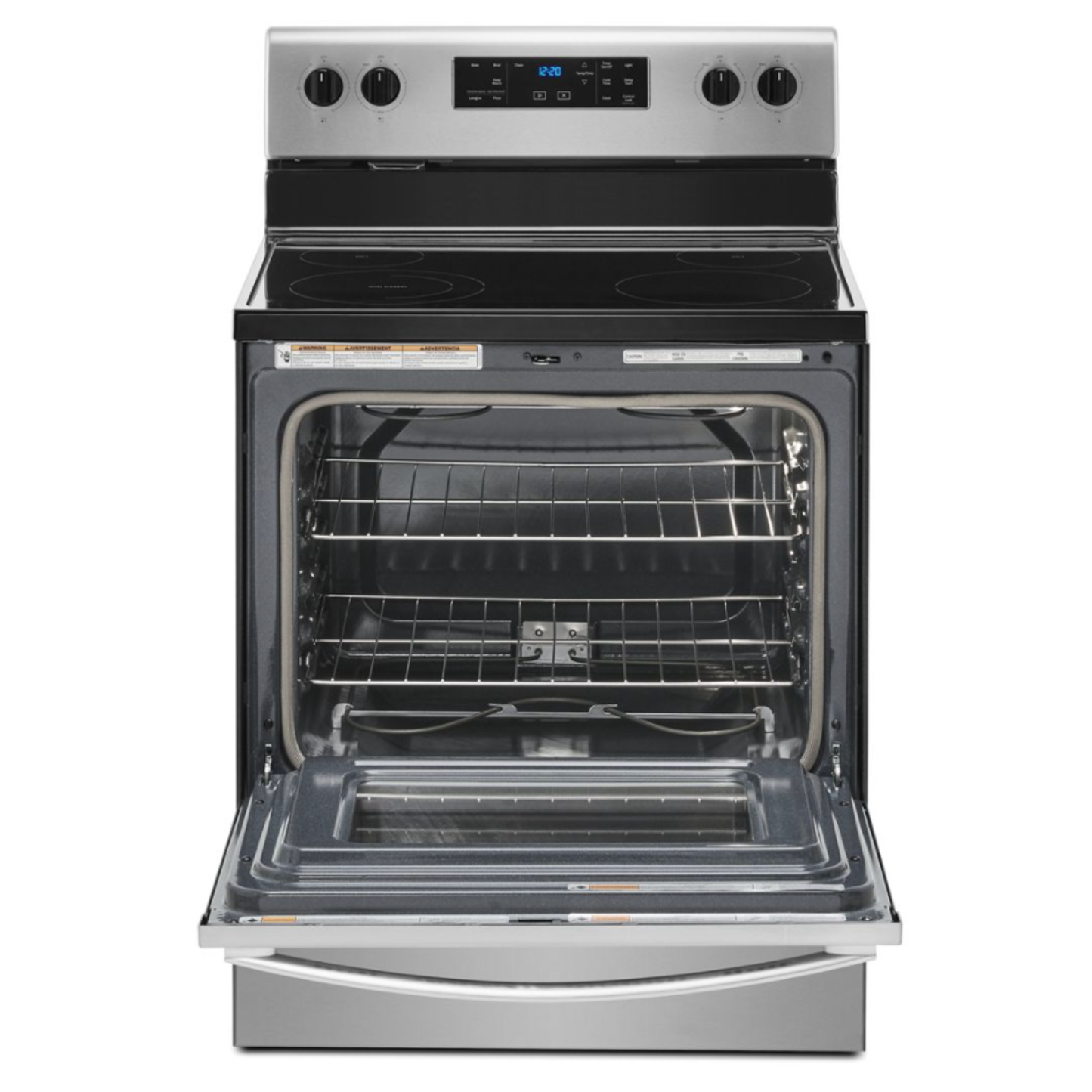 Whirlpool - 5.3 cu. ft  Electric Range in Stainless - YWFE515S0JS
