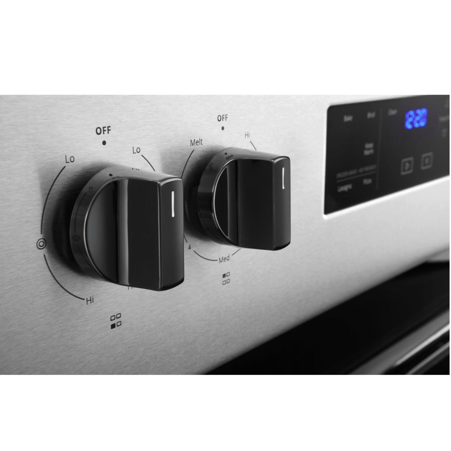 Whirlpool - 5.3 cu. ft  Electric Range in Stainless - YWFE515S0JS