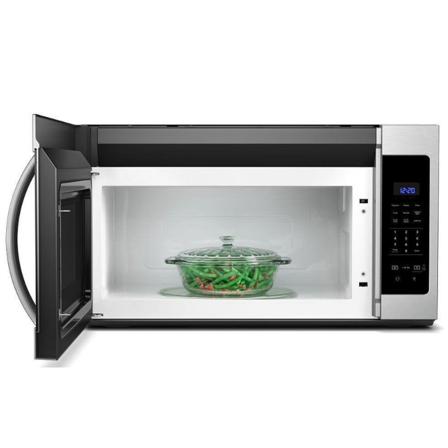 Whirlpool - 1.7 cu. Ft  Over the range Microwave in Stainless - YWMH31017HS